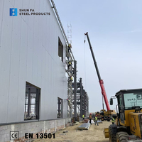 Bâtiment préfabriqué en structure acier Peb facilement assemblable, entrepôt préfabriqué, atelier en structure métallique, construction de bâtiment