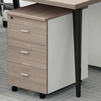 Ensemble bureau et chaise de bureau moderne, durable et écologique, avec bureau d'ordinateur autoportant en contreplaqué de qualité E1 pour usage commercial