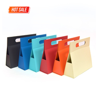 Boîte cadeau de luxe personnalisée avec logo, magnétique, pliable, écologique, en matériaux recyclés, triangulaire, avec lamination creuse, portable et repliable