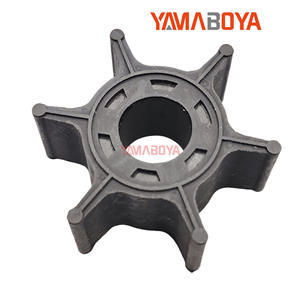 Impeller de pompe à eau Yamaboya 6G1-44352-00 pour moteur hors-bord 6.8HP, type à pales droites ouvertes - Product Image 4
