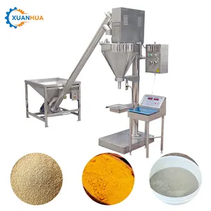 tabletop talc powder filling machine spice powder screw weighing filling machine