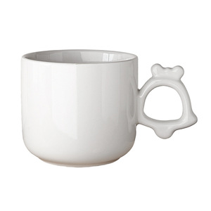 <b>Ceramic</b> Mug White Porcelain Cartoon Handle Heat Resistant Coffee Tea <b>Cup</b> For Gift Use - Product Image 2