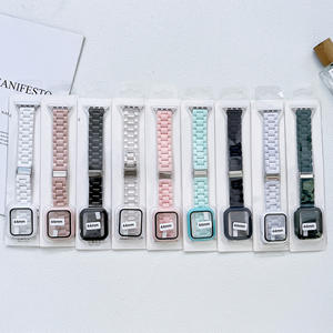 Ceinture de montre-bracelet à trois bonbons acryliques en gros d'usine avec étuis pour <span class=keywords><strong>Apple</strong></span> <span class=keywords><strong>Watch</strong></span> Series 7 8 Pro SE 45mm 41mm - Product Image 1