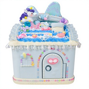 Kit de Bricolage DIY <span class=keywords><strong>Tirelire</strong></span> Artisanale en Colle Crème pour Enfants, Thème 'Petit Amoureux de l'Argent', pour la Coordination Main-Oeil des Filles, Pot d'Économies Cottage - Product Image 2