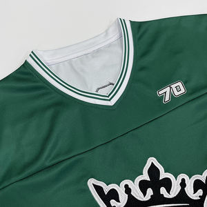 Camiseta de fútbol personalizada barata, camiseta de fútbol americano de gran tamaño con diseño de logotipo sublimado - Product Image 4