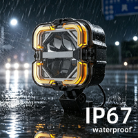 Lámpara de Trabajo LED E-MARK de 65W, 9-32V DC, IP67 Impermeable, 6000LM, Alta Luminosidad
