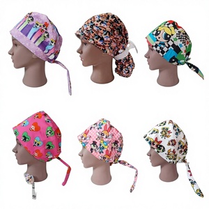 Cappelli Chirurgici PPG con Fodera in Raso, Design Personalizzato con Stampa Cartoon, Unisex, Cappelli da Infermiere con Fodera in Raso, Cappelli Chirurgici con Stampa di Personaggi - Product Image 3