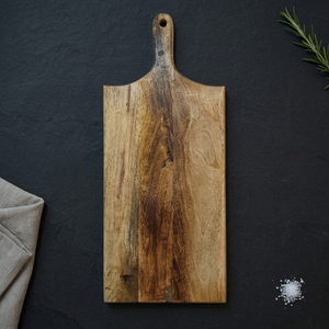 Tabla de Cortar Rectangular Ecológica de Madera de Acacia con Mango de Madera, 1.5 cm de Grosor, Apta para Lavavajillas, para la Mesa de la Cocina - Product Image 2