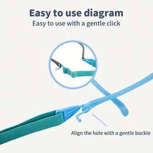 Cordon élastique personnalisé pour lunettes d'enfants (garçons et filles) – Sangle de maintien pour lunettes de sport pour enfants - Product Image 5