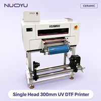 Nouvelle imprimante DTF à encre UV 300 mm pour carreaux de céramique, tasses, autocollants décoratifs, machine de transfert à tête unique, processus sans four, CE RoHS, fournisseur Nuoyu