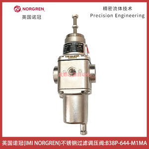 วาล์วลดแรงดันนอร์เกรน B38P-644-M1MA สแตนเลส 1/4 นิ้ว แก๊ส นิวเมติก - Product Image 1