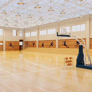 สนามบาสเก็ตบอลสนามวอลเลย์บอลพื้นไม้ในร่มพื้นไม้สำหรับเล่นกีฬา - Product Image 6