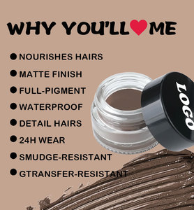 ครีมทาคิ้วน้ำมันใส่ผมอายไลเนอร์กันน้ำสีสันสดใสเพิ่มคิ้วเครื่องสำอางฉลากส่วนตัว - Product Image 3