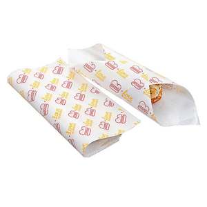 Fast Food Packaging <b>Free</b> Design Burger Wax Paper Food Grade 40gsm Custom Printing Wrap Paper for Food Packaging for Meat - Product Image 6
