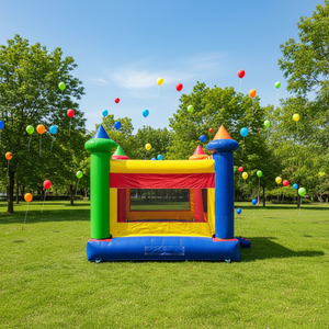 Ticari Sınıf PVC Açık Hava Şişme Zıplama Şatosu Çocuklar İçin Şişme Oyun Evi Zıplama Şatosu - Product Image 3