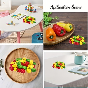 Mini poivron artificiel réaliste en mousse pour la décoration de la maison, de la cuisine et des projets de bricolage - Product Image 4
