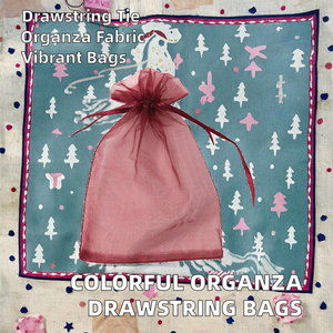 Bolsa de Organza para Regalo con Cordón, Tamaño Personalizado, Bolsa de Organza Colorida para Joyería, Bolsa de Embalaje Personalizada Reciclable - Product Image 6