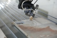 Machine de découpe à jet d'eau grand format L4020 pour la fabrication de pierre naturelle et de quartz, certifiée CE