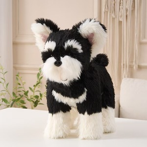 Juguete de Peluche Realista de <span class=keywords><strong>Yorkshire</strong></span> <span class=keywords><strong>Terrier</strong></span>, Westie, Schnauzer, Relleno de Algodón PP, Alivia el Estrés, Regalo Unisex para Fiestas - Product Image 3