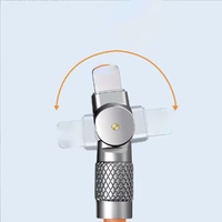 Adaptateur de chargeur personnalisé multifonction lueur 180 rotation chargeur de type c pour ordinateurs portables, téléphones portables et autres appareils électroniques