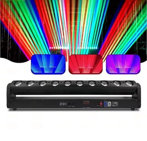Barra de Luces Móviles LED RGBW 4 en 1 de 10x40W - Luz de Escenario Activada por Sonido y DMX512 para Fiestas, Conciertos, Eventos (Personalizable) - Product Image 5