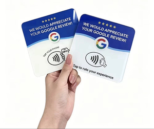 Tem nhãn NFC đánh giá Google Review, chất liệu Acrylic, hỗ trợ thẻ Ntag215, Ntag213, Ntag216, dán để đánh giá, dành cho phản hồi khách hàng doanh nghiệp - Product Image 1
