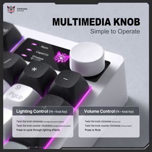 Teclado de Membrana OEM al por Mayor <span class=keywords><strong>ONIKUMA</strong></span> MT902, 3 Modos, 95 Teclas, Silencioso, RGB, Apariencia Mecánica, Teclado para Juegos - Product Image 4