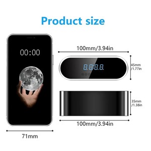 Không Dây Wifi Đồng Hồ Báo Thức Máy Ảnh 1080P Video Ghi Âm Hồng Ngoại Tầm Nhìn Ban Đêm Nhà Bé Màn Hình Hỗ Trợ 256GB Thẻ Đồng Hồ Máy Ảnh - Product Image 5