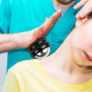 ブラックマッスルマッサージボールステンレス鋼クライオボール手持ちコールドセラピーブラックマッスルマッサージ - Product Image 4