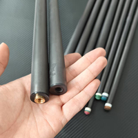 Tongkat Biliar Serat Karbon Penuh Langsung dari Pabrik, Tongkat Snooker Tahan Lama dengan Shaft Tunggal & Desain Kustom Berkualitas Tinggi