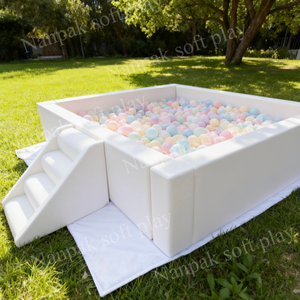 Piscina di Palline in Pelle PU di Alta Qualità, Resistente all'Acqua, per Interni ed Esterni, Morbida Piscina di Palline per Bambini - Product Image 3