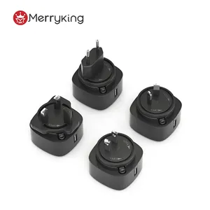 Ek Eu Uk Us Jp Plugs Interchangeable Plugs USB Charger 5v 1a 1.5a 2a 3A Convertible Plug Charger for Radio