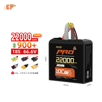 Batterie LiPo certifiée BIS EP 17Ah 20Ah 40Ah pour drone de lutte contre l'incendie, 350Wh/kg pour moteur UAV longue portée avec XT90/EC3