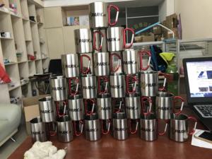 Tazza da Viaggio Premium in Acciaio Inossidabile Sublimabile con Manico e Moschettone - Tazza Portatile Antigoccia per Bere Direttamente, Tazza da Caffè - Product Image 3