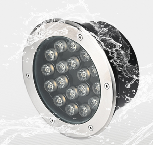 Lumière LED extérieure étanche IP67 1W, garantie d'un an, encastrée en acier inoxydable et aluminium, 360LM 2700K, pour patio, jardin, encastrée au sol - Product Image 1