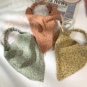 Bohème cheveux écharpe Floral carré écharpe femmes élastique cheveux sangle plage mignon doux chouchous Vintage décontracté bandeau - Product Image 5