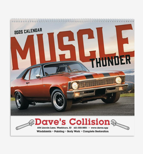 Calendriers Spirales Publicitaires Personnalisés avec Logo Muscle Thunder 2026 – Cadeau Promotionnel Anglais <span class=keywords><strong>en</strong></span> Gros pour Fitness et Gym, à Suspendre au Mur - Product Image 1