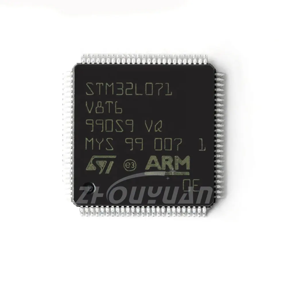 Original Genuine STM32L071V8T6 STM32L071 STM32 Package LQFP48 MCU 32 MHz CPU IC Integrated Electronic Components STM32L071V8T6