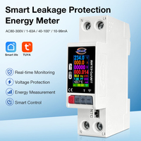 Compteur d'énergie intelligent WiFi monophasé 8-en-1 de classe 0.5 avec protection contre les fuites de courant et tension – Nouveauté en gros