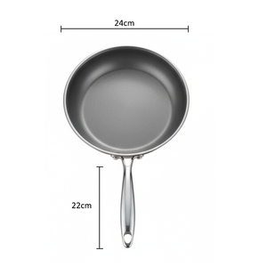 Sartén con Revestimiento <span class=keywords><strong>de</strong></span> <span class=keywords><strong>Titanio</strong></span>, Sartén <span class=keywords><strong>de</strong></span> Cocina <span class=keywords><strong>de</strong></span> Acero Inoxidable <span class=keywords><strong>de</strong></span> Triple Capa, Sartén para Restaurante, Cocina <span class=keywords><strong>de</strong></span> Inducción, Cocina <span class=keywords><strong>de</strong></span> Gas, Uso Doméstico y Hotelero - Product Image 4