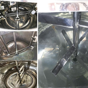 Machine de mélange de chauffage à gaine, <span class=keywords><strong>cuve</strong></span> en acier inoxydable, double paroie avec mélangeur, prix d'usine - Product Image 3