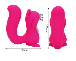 Fabrika toptan sıcak satış hayvan şekli seks oyuncakları kadın yetişkin için USB şarj edilebilir sincap klitoral Vibrator vibratör % - Product Image 3