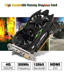 Nouvelle <span class=keywords><strong>carte</strong></span> <span class=keywords><strong>graphique</strong></span> de bureau GTX 550Ti 2 Go GDDR5 PCI-E <span class=keywords><strong>DirectX</strong></span> <span class=keywords><strong>12</strong></span> <span class=keywords><strong>avec</strong></span> sorties VGA/DVI et refroidissement par ventilateur - Product Image 2