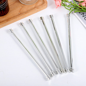 Agitador de cócteles, cuchara de barra de acero inoxidable, palo mezclador para agitar bebidas y cócteles, 1 unidad - Product Image 1