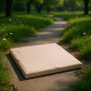 Pavés décoratifs 15,5x15,5 pouces beiges avec piquets pour allées - Product Image 2