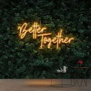 Decoración y Suministros para Bodas, Letrero de Neón Personalizable con Iluminación, ¿Te Casarías Conmigo?, Mejor Juntos para Empresas - Product Image 3