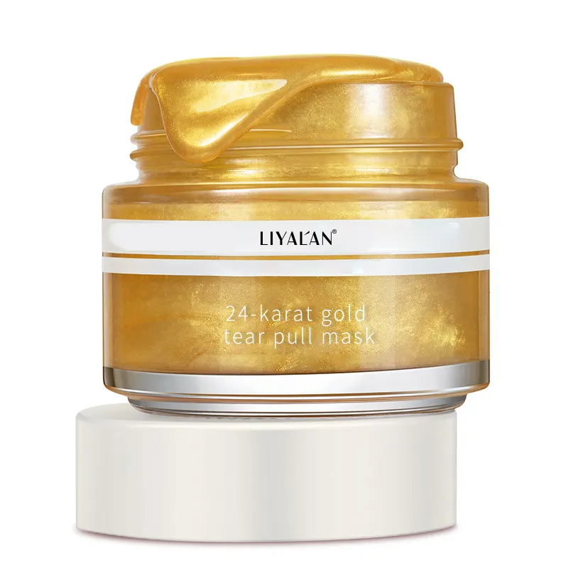 Groothandel Beauty Cosmetica Anti-Aging Hydraterende Porie Reiniging 24K Gold Peel Off Gezichtsmasker