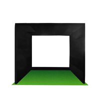 Système de simulateur de golf portable personnalisé Konday avec écran de projection 3D, modèle GS2401, utilisation en intérieur, matériau polyester