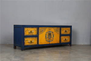 จีนโบราณเฟอร์นิเจอร์ไม้การสืบพันธุ์เคลือบมันวาวสูงขายส่งห้องนั่งเล่นตู้เฟอร์นิเจอร์ - Product Image 3