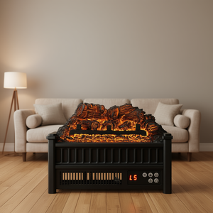 เครื่องทำความร้อนแบบเตาผิงไฟฟ้า ขนาด 16 นิ้ว 1500 วัตต์ พร้อมจอ LED รีโมทคอนโทรล ควบคุมผ่านแอพพลิเคชั่น ตัวเครื่องโลหะ พร้อมเอฟเฟกต์เปลวไฟ 5 แบบ - Product Image 2